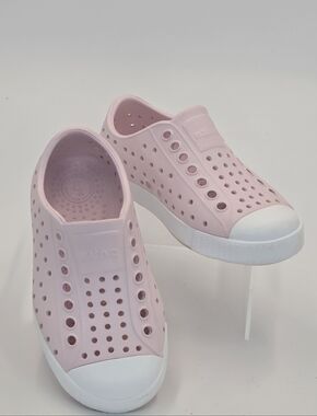 Native Jefferson Pink and White Slip-on Water Shoes Size C8 Toddler